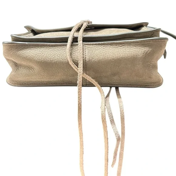 Rebecca Minkoff Olive Green Suede Shoulder | Crossbody Bag Convertible Strap - Picture 8 of 11